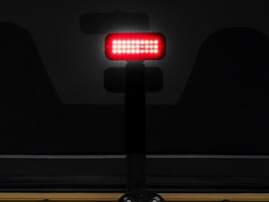 Jeep Wrangler LED Third Brake Light and Extender; Black (76-18 Jeep CJ5, CJ7, Wrangler YJ, TJ & JK)