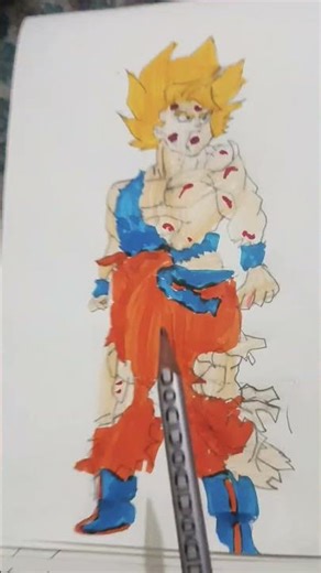 #anime #bhavik #drawing #dhurandharb. #art #goku #dragonball #jujutsukaisen