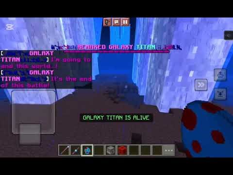 remaked galaxy titan v3.5 vs hakaishin warden titan minecraft bedrock/mob battle #mod #minecraft