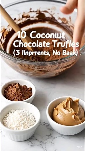 Wait.. 3-Ingredient Chocolate Truffles with NO Sugar?! 🤯