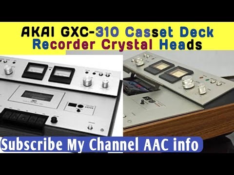 Akai Double CAPSTAN Stereo Casset Deck & Recorder Model GXC -310 Made In Japan
