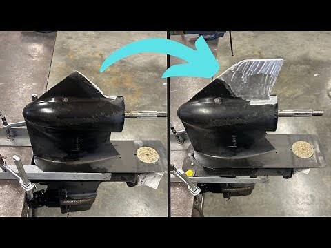 Skeg Repair | Outdrive off an I/O boat