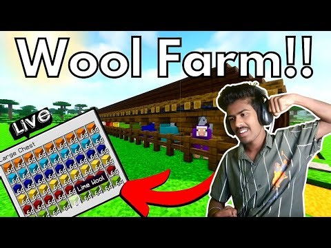 Minecraft Wool Farm Build Survival Series