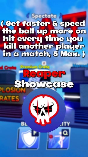 Reaper Showcase 💀 #bladeball #genjiball #robloxfyp #fyp