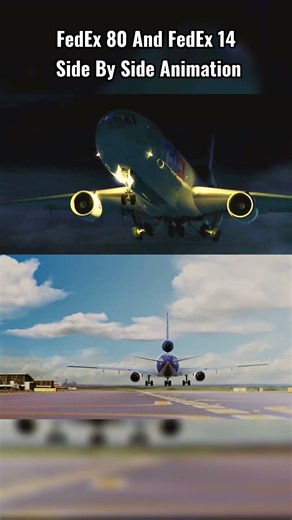 FedEx 80 And FedEx 14 Side By Side Animation