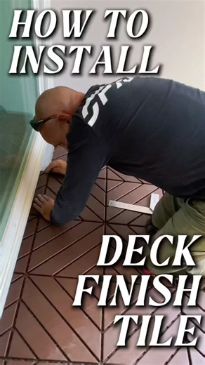 Cover Ugly Concrete with Deck Tiles 🤯 Easy DIY #decktiles #diyflooring #balconydesign #patiodesign