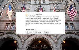 The Best Yelp Reviews for Trump's 'Shithole' Hotels