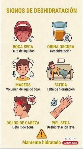 ALERTA🚨SIGNOS DE DESIDRATACION