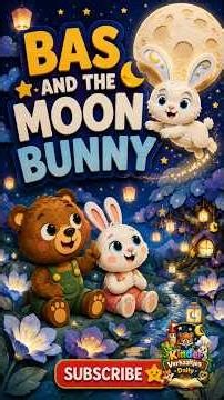 Bas and the Moon Bunny 🐻🌙 | Luna & Bas Bedtime Adventure #sleepkids
