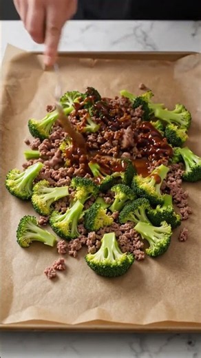 Sheet Pan Ground Beef & Broccoli | Easy High-Protein Dinner 🥩🥦