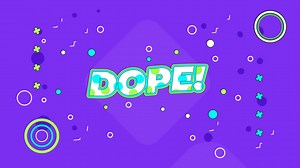 Free stock video - Motion graphic of 90s text effect