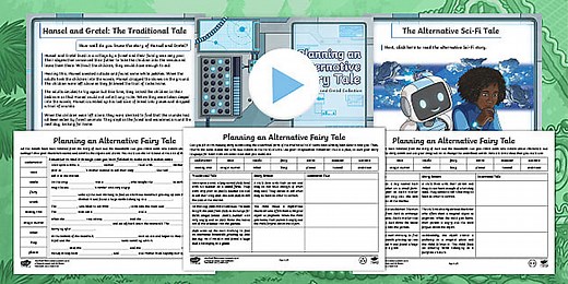 Writing a Fractured Fairy Tale Lesson Plan Pack