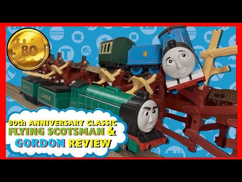 Thomas Trackmaster Motorized 80th Anniversary Classic Gordon and Flying Scotsman REVIEW