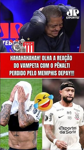 NOOOO, MEMPHIS! VAMPETA'S REACTION TO THE MISSED PENALTY! | CORINTHIANS ELIMINATED FROM THE LIBER...