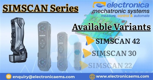 Electronica Mechatronic System on Instagram: "Experience the Power of precision with the #SIMSCANE Series — the world’s most compact 3D scanner lineup. From the high-performance SIMSCAN 42, to the versatile SIMSCAN 30, and the efficient SIMSCAN 22, Each model is engineered for accuracy, speed, and portability. Compact. Powerful. Reliable. For More Information Website : www.electronicaems.com Email : enquiry@electronicaems.com Call On : 7875200060 #ElectronicaMechatronic #SIMSCANE #WirelessScanni