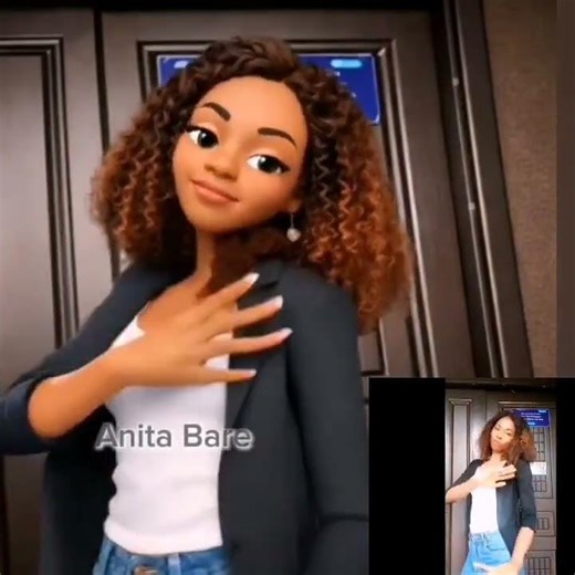 My dance video vs The 3D cartoon mic movement. #goviral #aitrend #aidancevideo