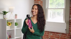 Style Factor Edge Booster Mist Spray Bottle for Hair (10.1oz/300ml) - Continuous Ultra Fine Mist Sprayer – For Hairstyling, Salons, Cleaning, Plants, Essential Oil & More - Light Blue