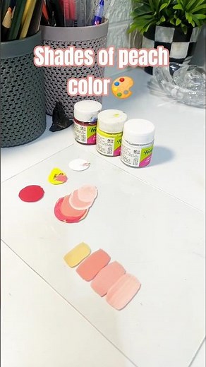 How to make peach color 🎨🖌#colormixing #tutorial #shorts #youtubeshorts