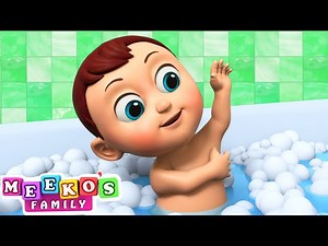 Baby Meeko's Bath Song | Fun Kids Songs | 1 Hour Compilation @meekosfamily on @hooplakidz - Videos For Kids
