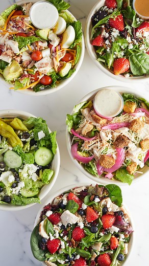 44 reactions · 54 shares | Salad Station is THE perfect place to make your ✨perfect✨ salad 綾 ✅ 100+ toppings ✅ 16 salad dressings ✅ Get your salad chopped  or wrapped  ✅ 4 soups every day ✅ Homemade Lemonade ✅ Clean (gloves required at bar) | The Salad Station | Facebook