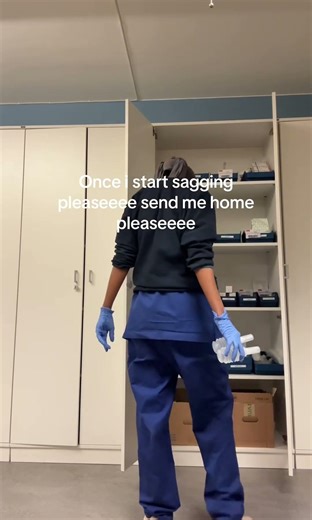 When the scrub sag hits, it's time to go home 🫠🏥 #nightshift #nurse #humor