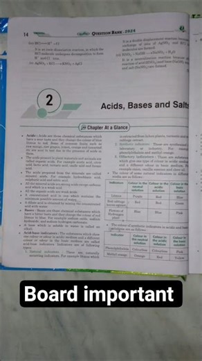 Chemistry Class 10th chapter 2 Acid Base And Salts Rapid Revision (One Shot) With MCQ Question