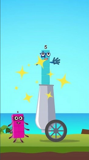 Numberblocks learn to canon numbers 5 Forest Magic run | Numberblocks world