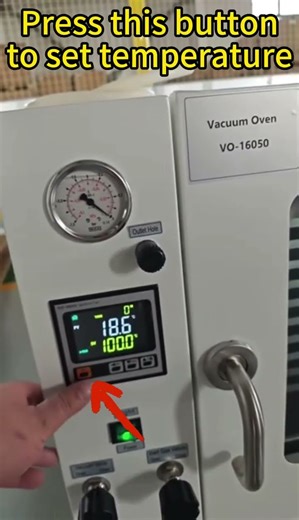 How to operate the VO 16050 vacuum drying oven？