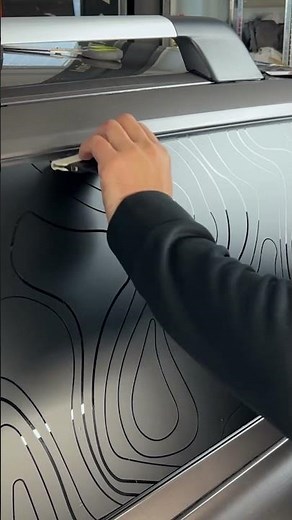Topographic window decal #DIY #decalstickers