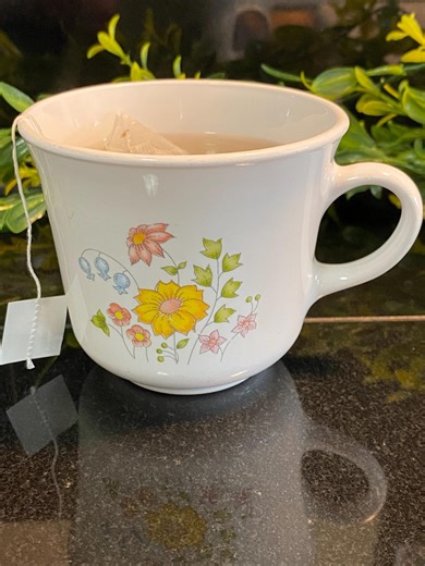 Vintage Corelle Spring Meadow Mugs | Set of 4 Floral Coffee Cups - Etsy