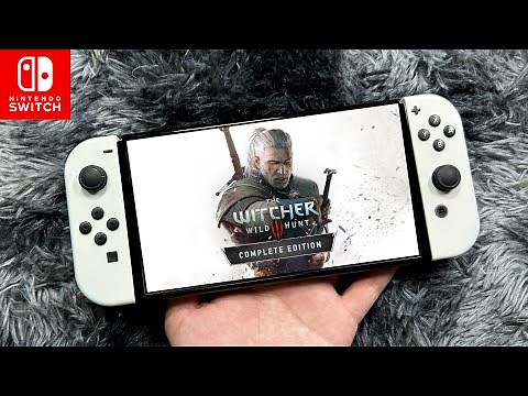The Witcher 3 Wild Hunt Complete Edition on Nintendo Switch OLED Gameplay