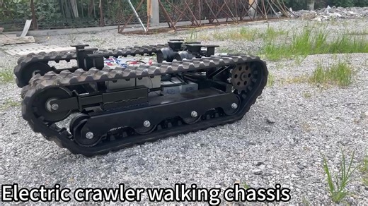 Machines Remote Control Steel  Crawler Tracked Chassis Rubber Track Remote Control Undercarriage Pads Caterpillar