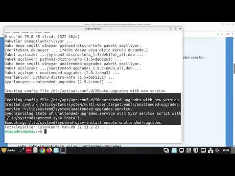 Pardus Otomatik Güncelleme: unattended-upgrades Servisi (Resmi ve Güvenli Yol)
