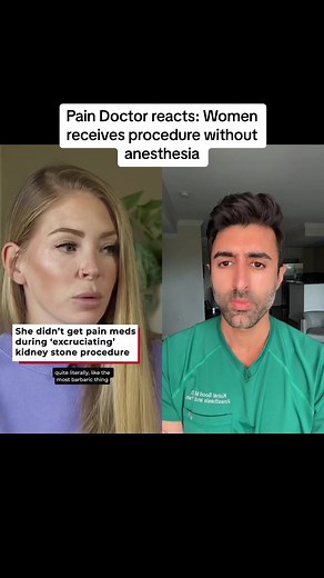 I commend her for speaking up, many Women have expressed similar concern about not receieving adequate anesthesia and pain control during procedures. As Physicians part of our job is to ensure our patients are as comfortable as possible during procedures. Please discuss pain control with your Doctor prior to your procedure, if you are feeling ignored then find another Doctor. Hope we can learn and improve to avoid this from happening to more patients | Kunal Sood, MD
