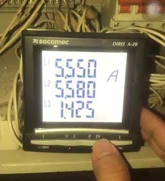 How to set power meter Diris A20-SOCOMEC- English