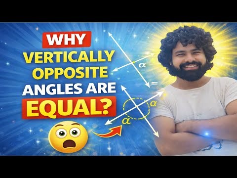 📐 Why Vertically Opposite Angles Are Equal | Easy Explanation
