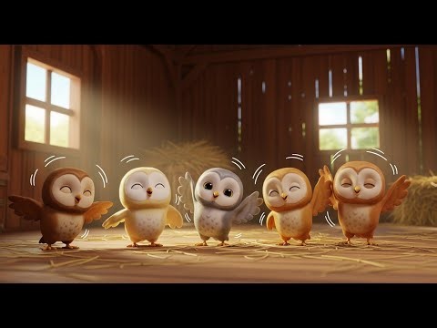 Five Little Barn Owls Hoot Hoot Hoot | Nursery Rhymes for Kids & Baby Songs