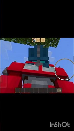 Optimus prime in game 😈😈😎#minecraft #new #transformers #optimusprime #memes #funny