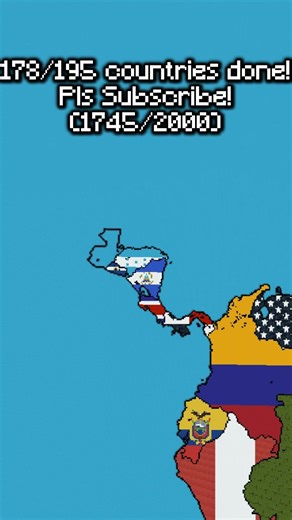 Central America - Medium Scale #shorts #minecraft #trending #viral #subscribe