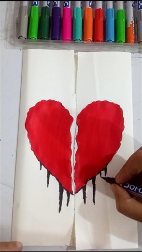 satisfying art # shorts # drawing #sad art