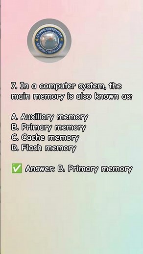 Computer organisation architecture MCQ Question ✍️✍️