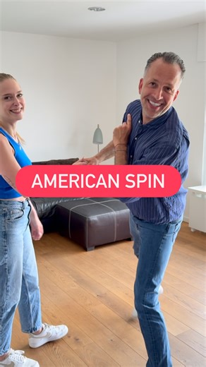 8K views · 200 reactions | American Spin Beim American Spin achtet wir auf das Timing. In diesem Fall genau beim TT vom Wechselschritt. Viel Spaß beim üben  @sarah_krabs #americanspin | Tanzschule Frieling | Facebook
