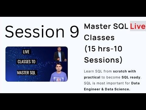 SQL Session 9