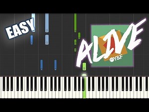 Alive - Hillsong Young & Free | EASY PIANO TUTORIAL by Betacustic