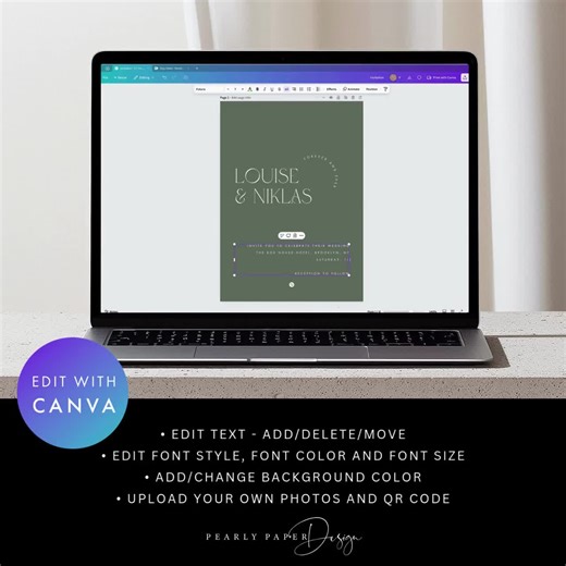 A7 Envelope Addressing Template for Canva, Wedding Envelope Address Template, Minimalist Wedding Envelopes 7.25x5.25 #EJ01 - Etsy