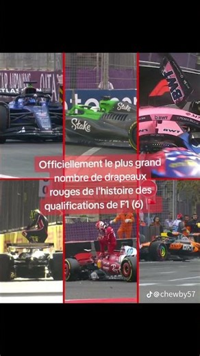 Officiellement le plus grand nombre de drapeaux rouges de l'histoire des qualifications #f1
