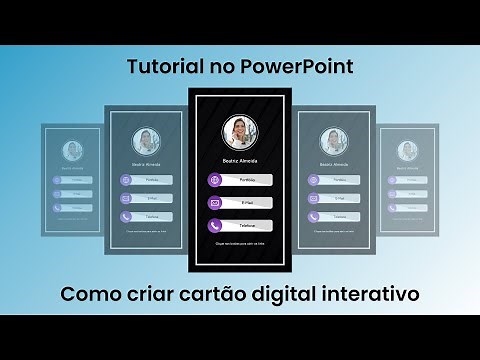 Como criar cartão de visita digital e interativo no PowerPoint | Tutorial de PowerPoint
