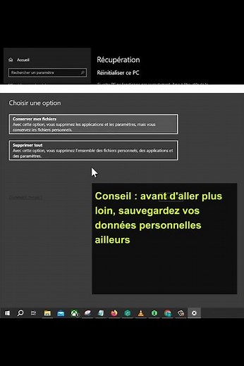 Astuce: Réinitialiser votre Windows 10 , 11 afin que votre PC redevient comme neuf en quelques clics