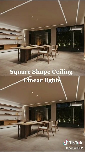 How to dcorate your ceiling with led strip with profile? #ledlights #led #interiordesigner #lightingdesign @lightingtrendzofficial