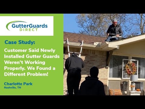 Customer Said Newly Installed Gutter Guards Weren't Working. We Found a Different Problem!